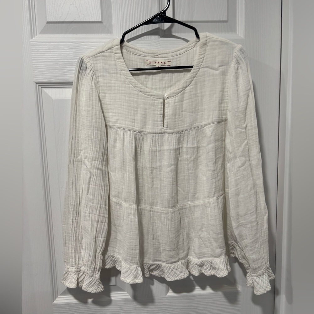 Xirena Women’s White Boho Blouse